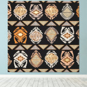 Tribale Sprongkikkers Canvas Afdruk (Insitu (Houten vloer))
