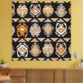 Tribale Sprongkikkers Canvas Afdruk (Insitu (Woonkamer))