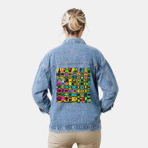 Tribale stammen denim jacket