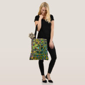 Tribale stammen tote bag (Op model)