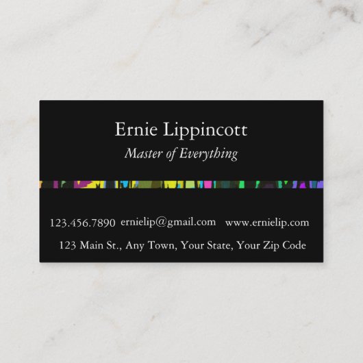 Tribale stammen visitekaartje (Achterkant)