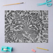 Tribale standaard mozaïektablet: zwart-wit tissuepapier (Craft)