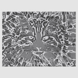 Tribale standaard mozaïektablet: zwart-wit tissuepapier