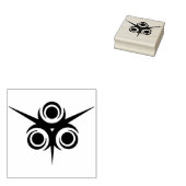 tribale ster art stamp rubberstempel (Gestempeld)