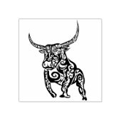 tribale stier - kunststempel rubberstempel (Afrduk)
