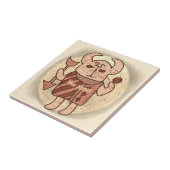 Tribale Stier Rune Tegeltje (Zijkant)