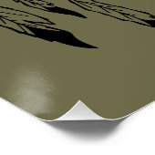 Tribale stierenschedel perfect poster (Hoek)