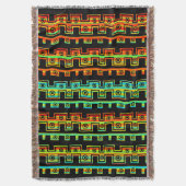 Tribale stijl II - Regenboogstrepen Deken (Voorkant Verticaal)