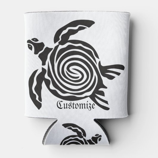 Tribale stijlschildpad Thunder_Cove Blikjeskoeler (Voorkant)