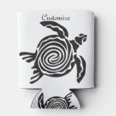 Tribale stijlschildpad Thunder_Cove Blikjeskoeler (Achterkant)