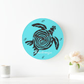 Tribale stijlschildpad Thunder_Cove Grote Klok (Huis)