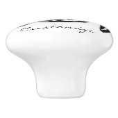 Tribale stijlschildpad Thunder_Cove Keramische Knop (Zijkant)