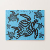 Tribale stijlschildpad Thunder_Cove Legpuzzel (Horizontaal)