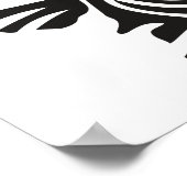 Tribale stijlschildpad Thunder_Cove Poster (Hoek)