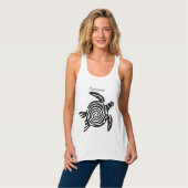 Tribale stijlschildpad Thunder_Cove Tanktop (Volledige Voorkant)