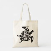 Tribale stijlschildpad Thunder_Cove Tote Bag (Achterkant)