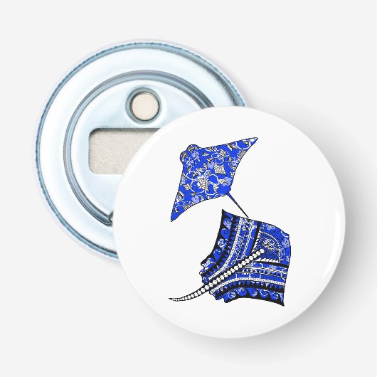 Tribale Stingrays Button Flesopener (Voorkant)