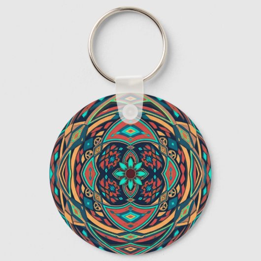 Tribale Stoomstijl Sleutelhanger (Achterkant)