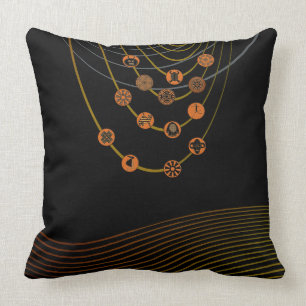 Tribale symbolen Sierkussen 20 x 20 inch