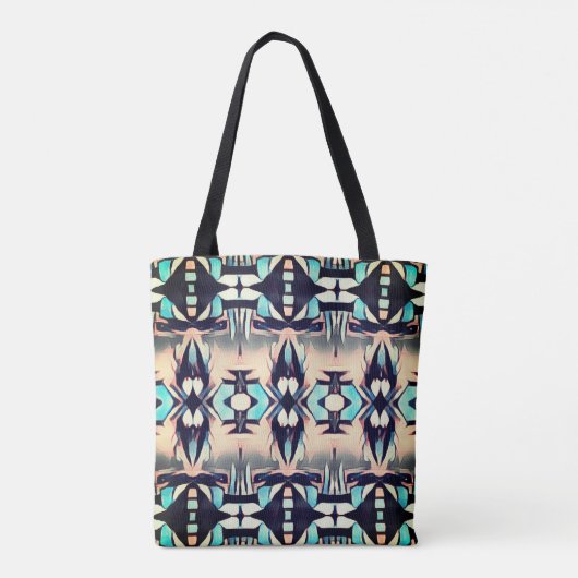 Tribale Tapijten Tote Bag (Achterkant)