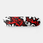 Tribale Tattoo-blades (rood en zwart) Persoonlijk Skateboard (Horizontaal)