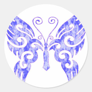 Tribale Tattoo Butterfly Ronde Sticker