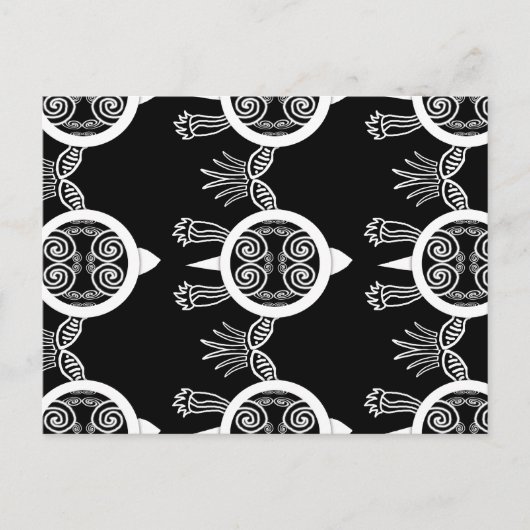 Tribale Tattoo Turtle Briefkaart (Voorkant)