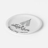 Tribale teepee Adventure Baby shower 7-inch Bord (Gekanteld)