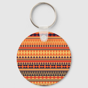 Tribale textuur: strepenpatroon. sleutelhanger