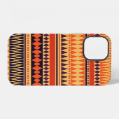 Tribale textuur: vintage strepenpatroon. iPhone hoesje (Achterkant horizontaal)