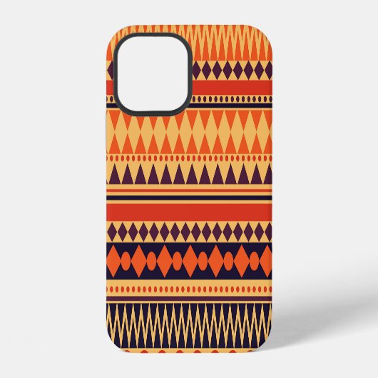 Tribale textuur: vintage strepenpatroon. iPhone hoesje (Achterkant)