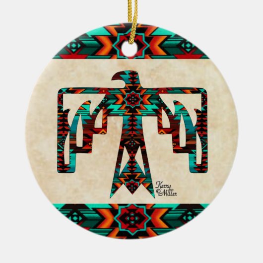 Tribale Thunderbird Ceramic Ornament (Voorkant)