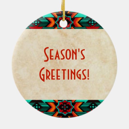 Tribale Thunderbird Ceramic Ornament (Achterkant)