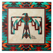 Tribale Thunderbird Ceramic Tegel Tegeltje (Voorkant)