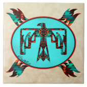 Tribale Thunderbird Ceramic Tegel Tegeltje (Voorkant)