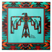 Tribale Thunderbird Ceramic Tegel Tegeltje (Voorkant)