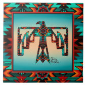 Tribale Thunderbird Ceramic Tegel Tegeltje (Voorkant)