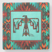 Tribale Thunderbird Stone Onderzetter (Voorkant)
