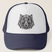Tribale tijger trucker pet (Voorkant)