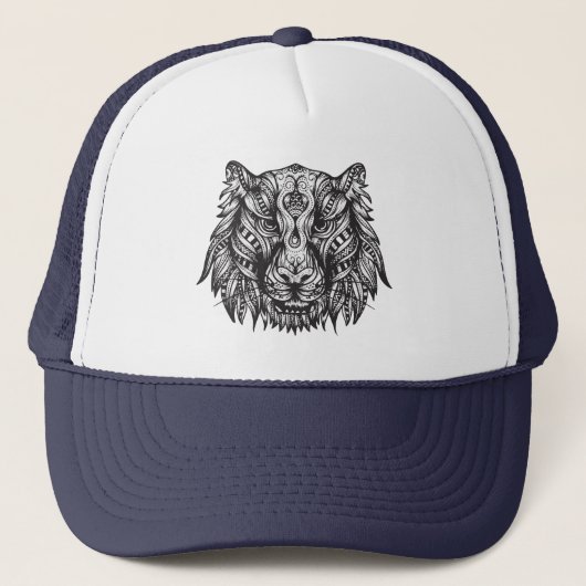 Tribale tijger trucker pet (Voorkant)