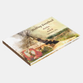 Tribale Tipi en Foxes in Love Boho Teepee Wedding Gastenboek (Hoek)