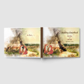 Tribale Tipi en Foxes in Love Boho Teepee Wedding Gastenboek (Volledig)