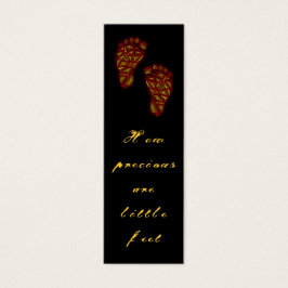 Tribale Toes Precious Feet Mini Bladwijzer - Visitekaartjes