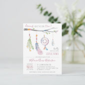Tribale topveren van Cute Dream Catcher Virtual Sh Uitnodiging Briefkaart (Staand voorkant)