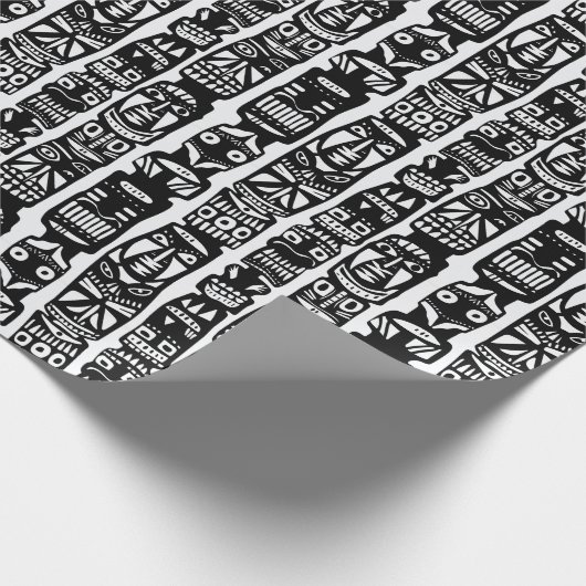 Tribale Totem Cadeaupapier (Hoek)