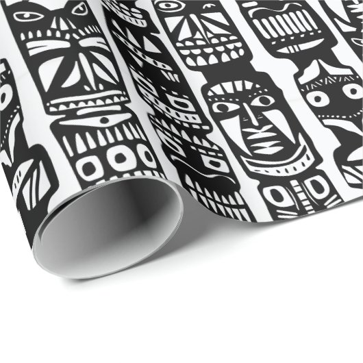 Tribale Totem Cadeaupapier (Rol Hoek)