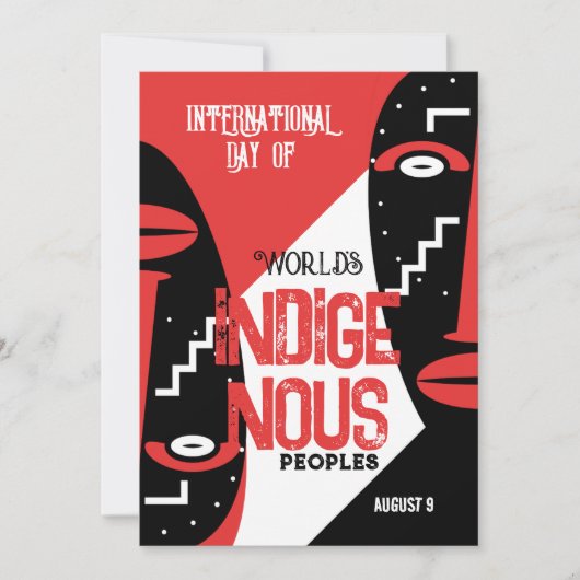 Tribale traditie kaart (Voorkant)