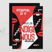 Tribale traditie kaart (Voorkant / Achterkant)