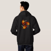 Tribale Triple Fire Clubs Hoodie (Achterkant volledig)
