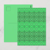 Tribale Tropische Golvende Groene Lijnen Geometris